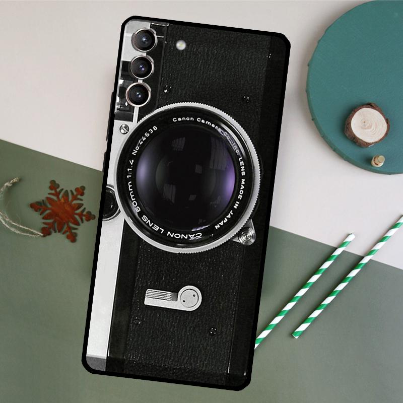 Retro Vintage Camera Phone Case For Samsung Galaxy S26 S24 Ultra S20 S21 S22 S23 S25 Plus S10 S25 FE Back Cover