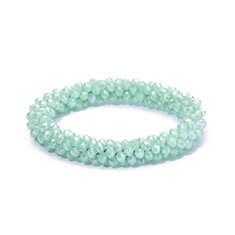 Boho Elastic Bracelets & Bangles For Women Vintage Stretch Bohemian Femme Crystal Glass Beads Bracelets Party Jewelry Gift