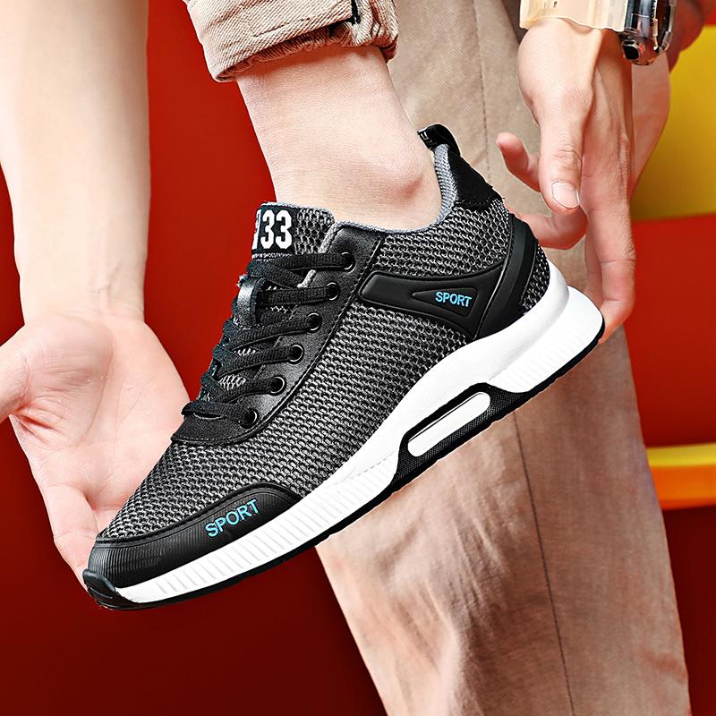 Shoes Men Sneakers Relax Breathable Soft Mesh Men Casual Shoes Invisible Height Increase Shoes Taller Sports Running Couple Comf