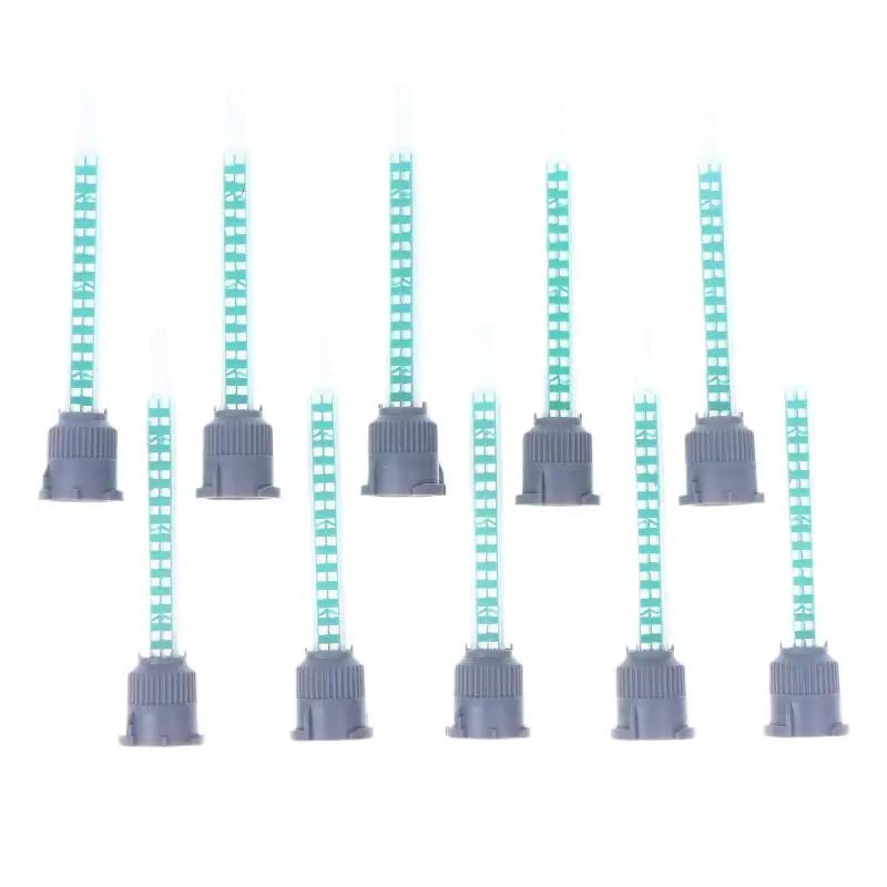 | 10Pcs Static Mixer Nozzle Mixing Tube for 1:1 Dual-Cartridge Applicator Gun ,MB Spiral Mixer Tips for Epoxy Adhesive Glue