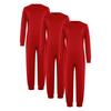 Ropa Adaptativa Especial para Niños y Niñas Unisex Conjunto de 3 Piezas Mono de Algodón Manga Larga Cremallera Trasera Invisible