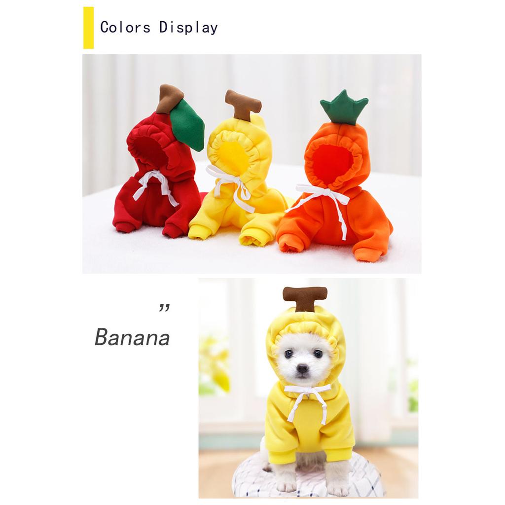 Pet Hoodie Warm Fleece Pullover Soft Comfortable Winter Outfit with Hood and Drawstring for Small Medium Dogs and Cats