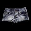 RogueWave Hip Hop Móda Streetwear Grafický Tisk Styl Dámské Černé Šortky Ins Y2k Goth Štíhlé Džínové Šortky