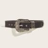 Relief Star Pattern Buckle Belts Woman Western Y2k Girls Belt for Jeans Men