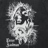 Streetwear Abstract Lion Graphic Unisex T-Shirt Cotton Washed Black Tshirt Unisex Tops Tees Summer Short Sleeves T Shirt