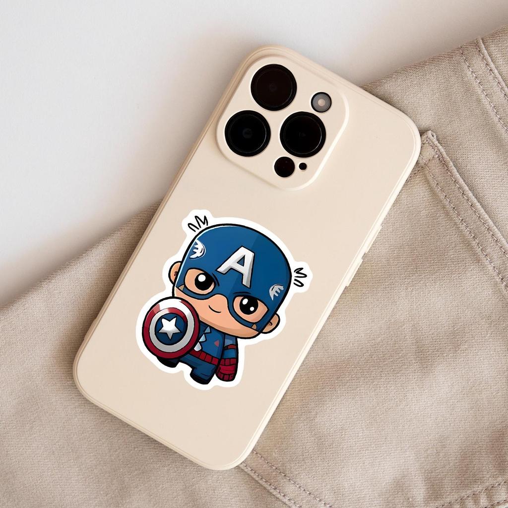 50PCS Cute Avengers Graffiti Anime Stickers: Waterproof Decorative Stickers for Phone & Computer