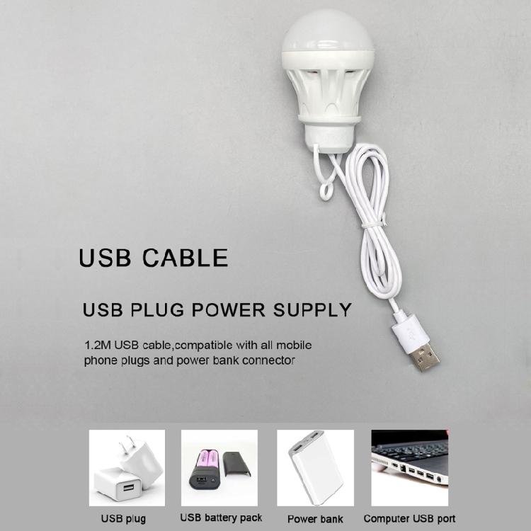 Student LED Lantern Portable Lamp Mini Bulb 5V USB Power Book LED Reading Light