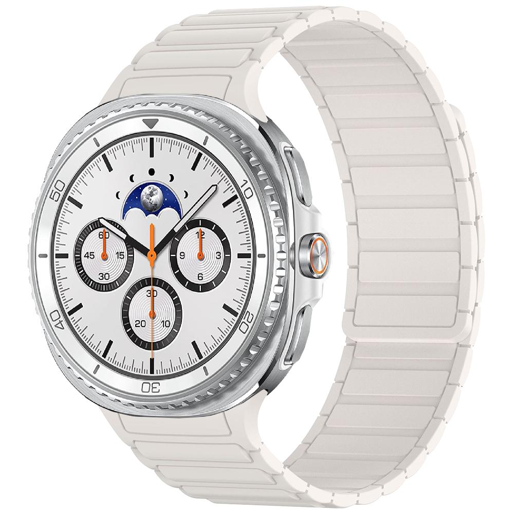 Lückenloses Armband für Samsung Galaxy Watch 8 Classic 46mm/Watch8 44mm 40mm Magnetisches Silikon-Armband
