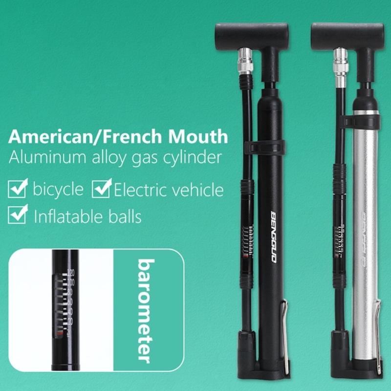 Light Weight Durability Bike Pumps With Ergonomic Portables Small Bike Pumps for Quick Inflation and Easy Operations