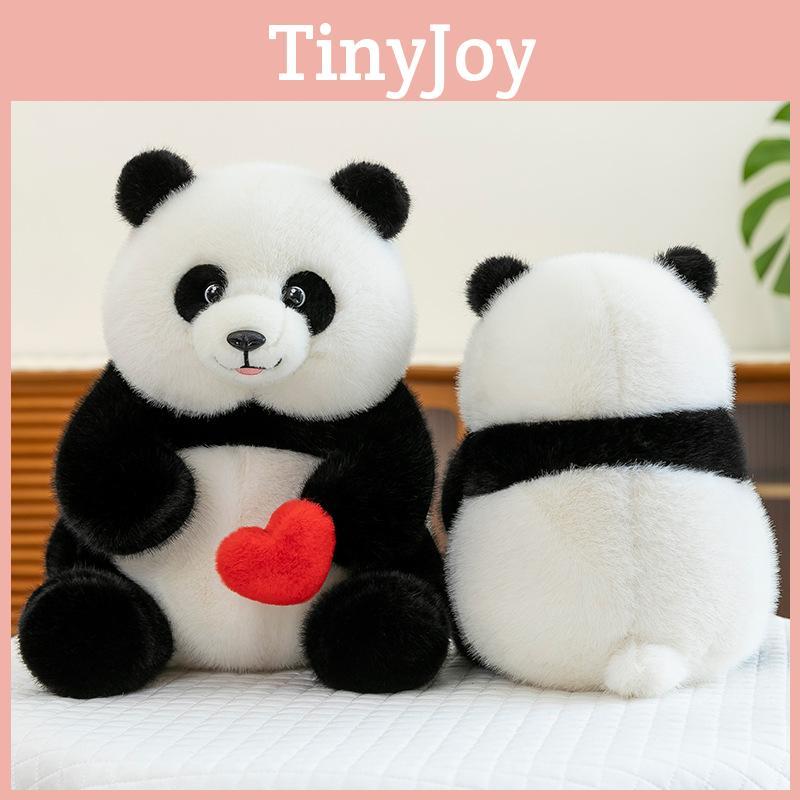 Panda Plush Toy With Soft Short Plush And Pp Cotton Filling For Kids Gift