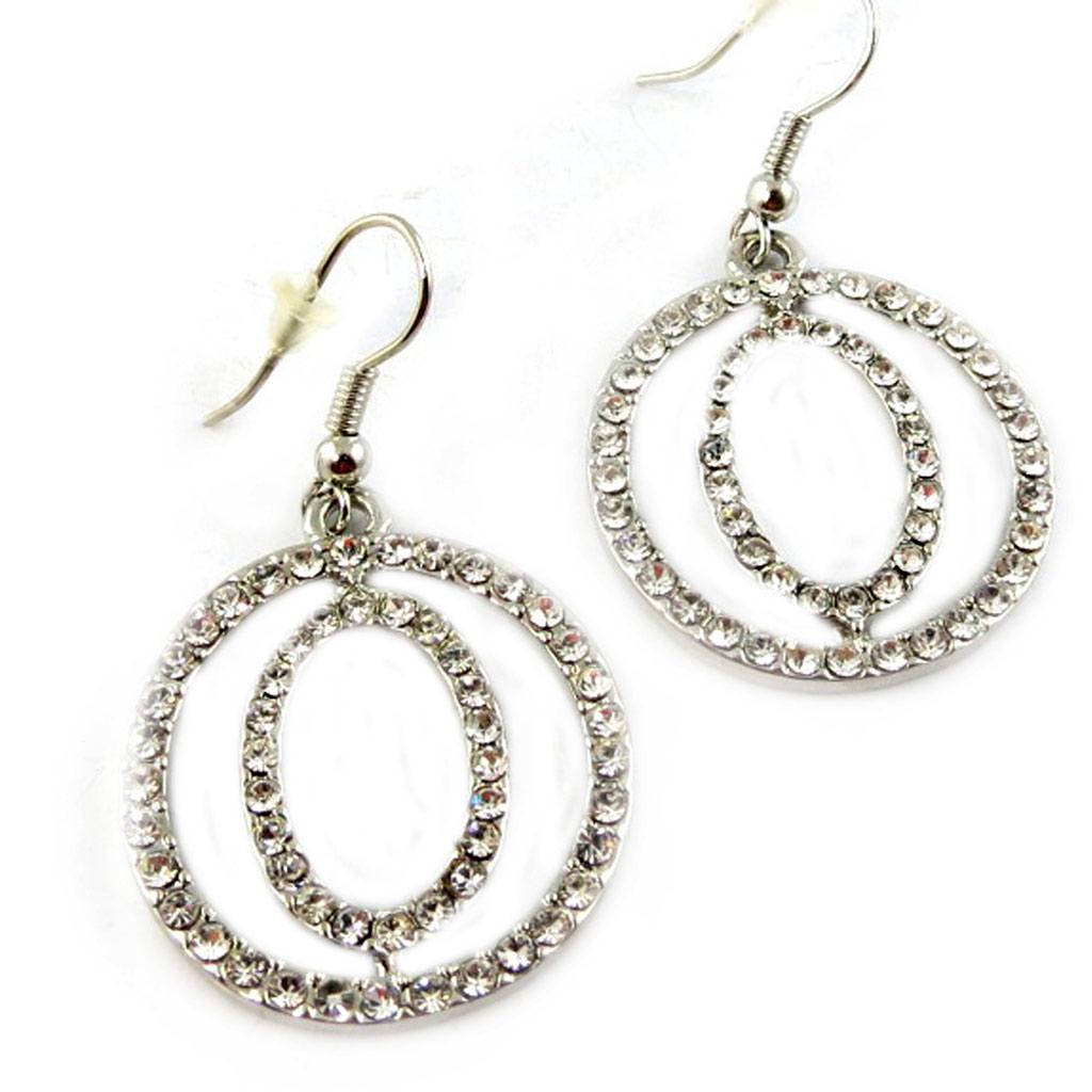 Les Trésors De Lily [F7975] - Białe kolczyki designerskie „Goddess”