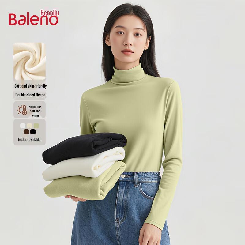 Baleno Women s Thermal Mock Neck Long Sleeve T-Shirt M