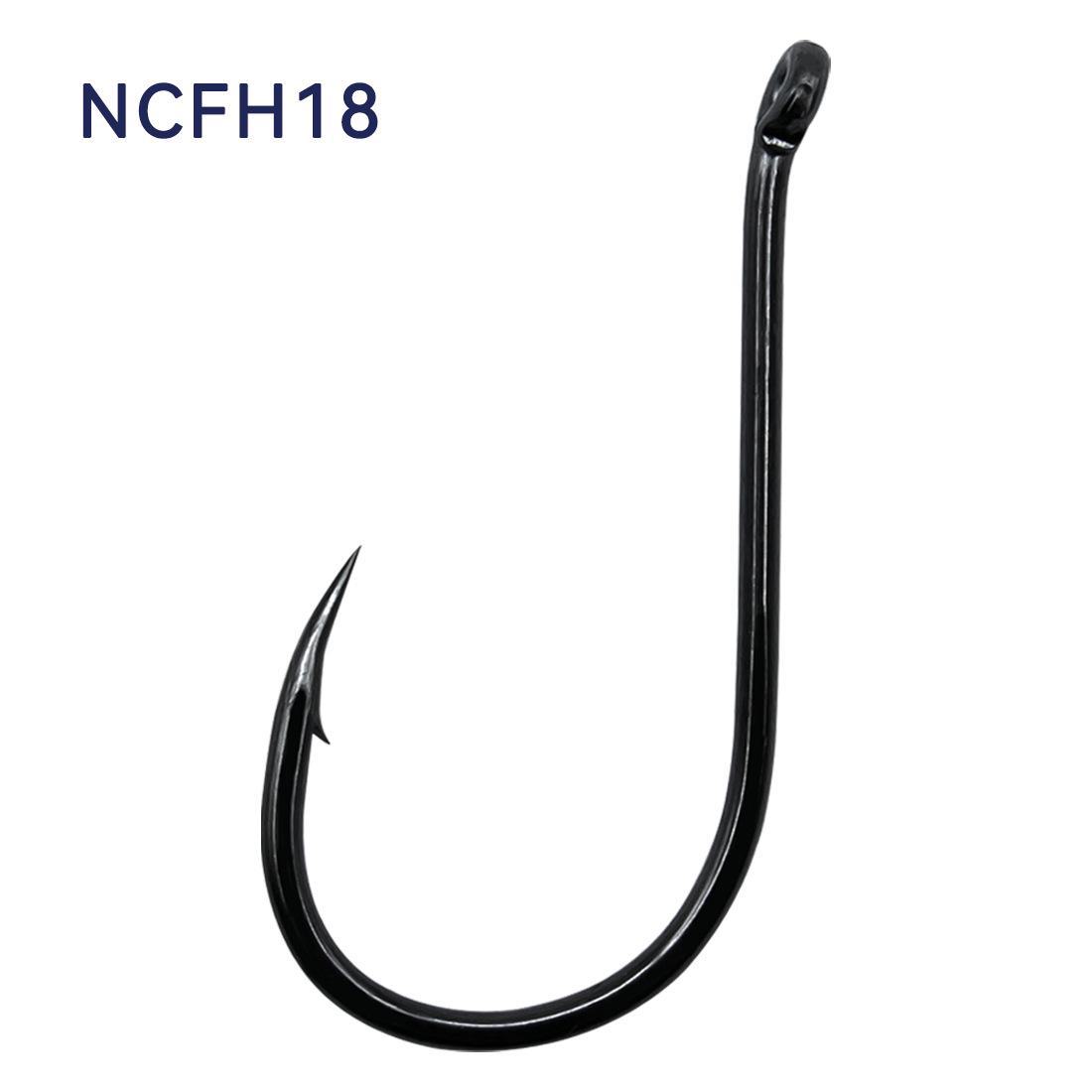 

Рыболовный крючок из высокоуглеродистой стали с изогнутым зевом и зубцами для ловли крупной рыбы.. Уникальная плоская конструкция с кольцом на дне для удобства крепления. 11# [50 pieces]