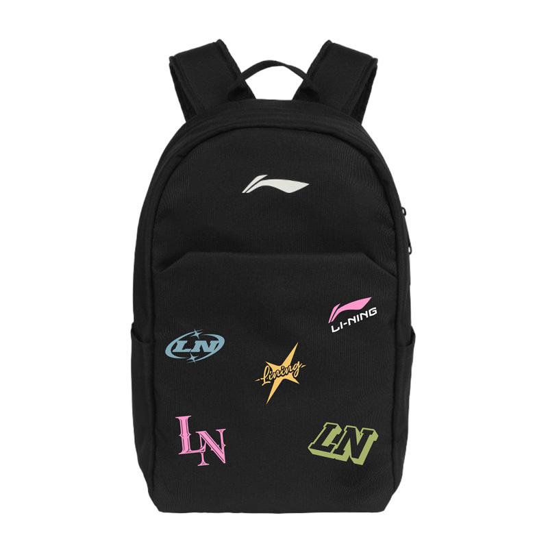 Li Ning Polyester Backpack Regular Unisex Black ABXNL6