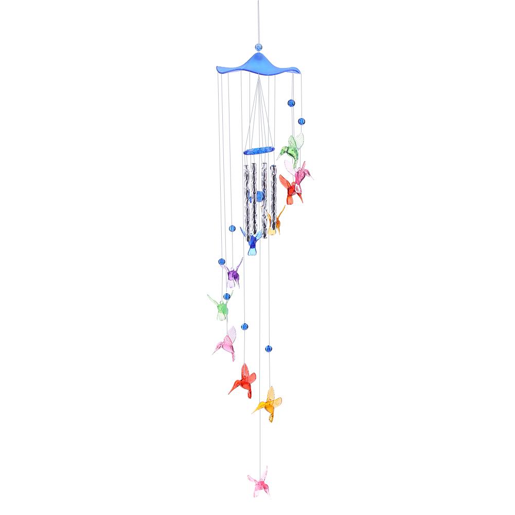 Hummingbird Windchime Charms Handmade Courtyard Decorative Windbell Pendants Art Crafts Ornaments Birthday Gifts Yard Decoration