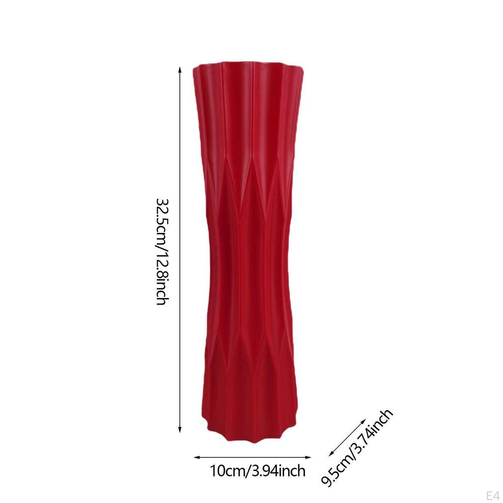 Flower Vase Floral Arrangements Decorative Unbreakable Container for Entryway Wedding
