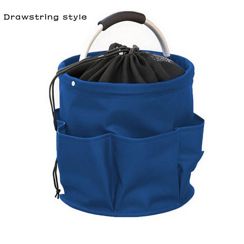 17L Vielseitiger Faltkorb Tragetasche für Picknick im Freien Reinigungs-Organizer Heim-Gartenwerkzeugtasche Großes Fassungsvermögen Waschtasche