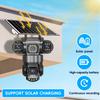 4G True Three-eye Three-lens Monitor with Night Vision and All-day Recording, Low Power Consumption Home AOV Solar Camera