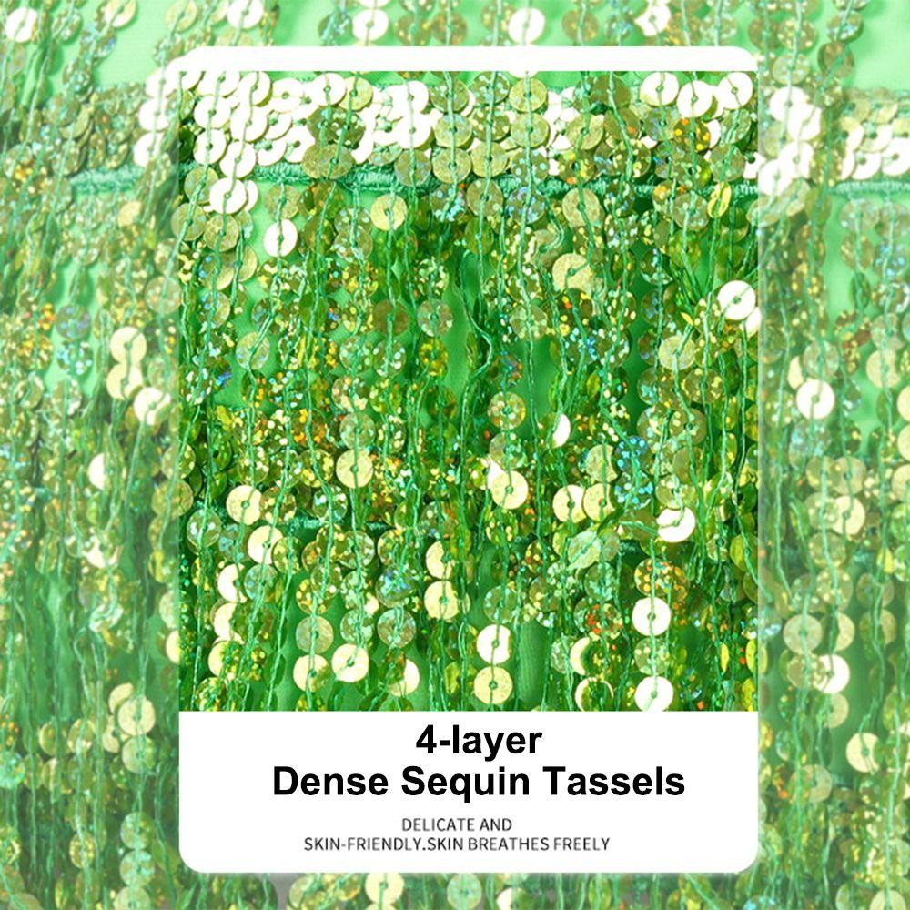 Sequins Belly Dance Skirt Tassels Waist Chain Fashion Dance Belt Street Wear