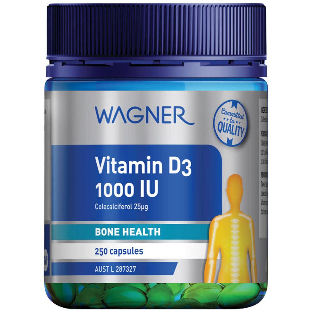Wagner Vitamin D3 1000IU 250 Capsules