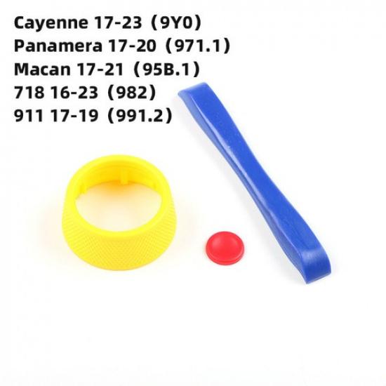 Car Steering Wheel SC Ejection Knob Upgrade For Porsche Cayenne Panamera 17-25