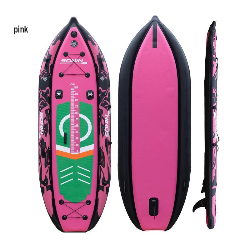 Adult Inflatable Stand-Up Paddleboard with Detachable Fin