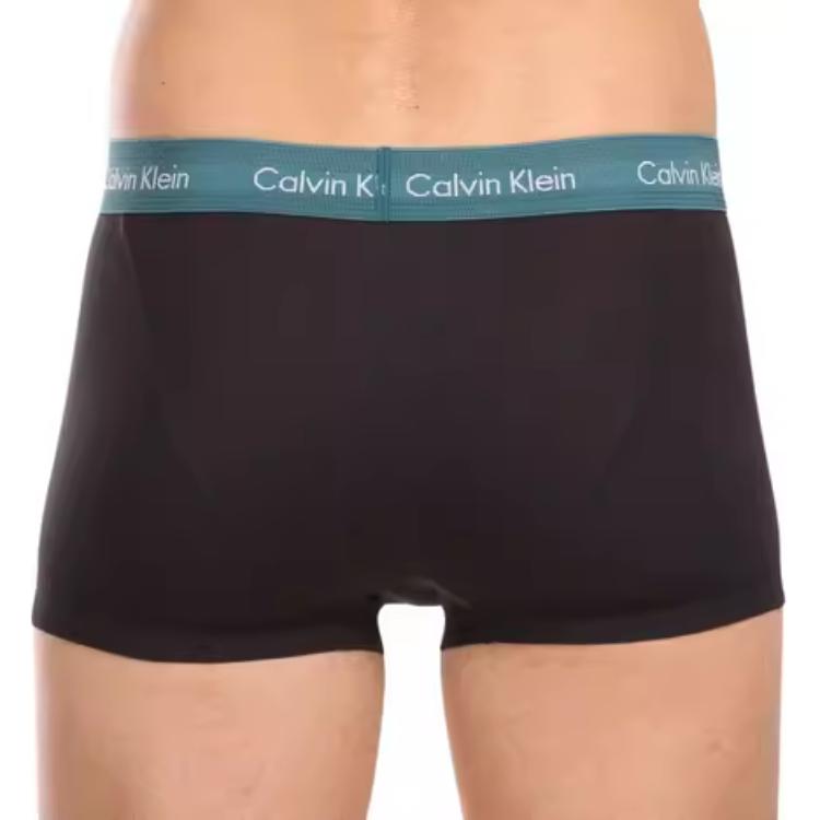 Calvin Klein Low Rise Trunk 3 Pack Color Block Comfortable Letter Jacquard Boxer Shorts Men Underwear 0000U2664G-MXB