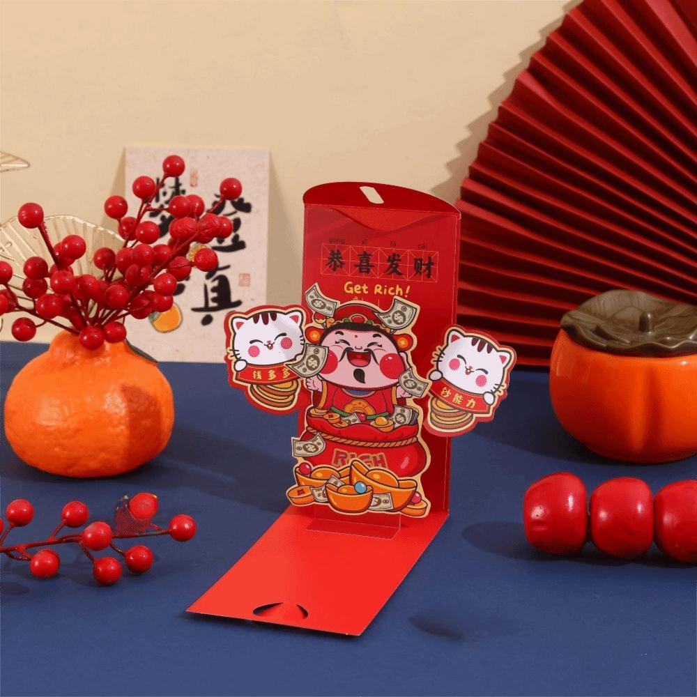Chinese Style Lucky Money Pocket Paper Hong Bao Lucky Money Red Bag  Spring Festival
