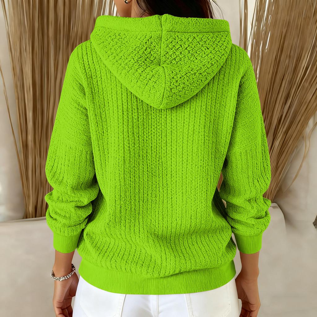Women's Fashion Casual Christmas Print Pullover Long-Sleeve Hooded Sweatshirt