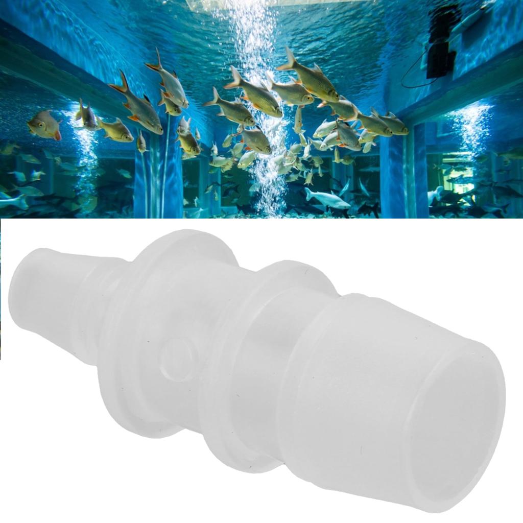 Aquarium   Valve Connector   Diameter Straight Clear White Plastic  Line Tubing for Aquariums Water Pumps