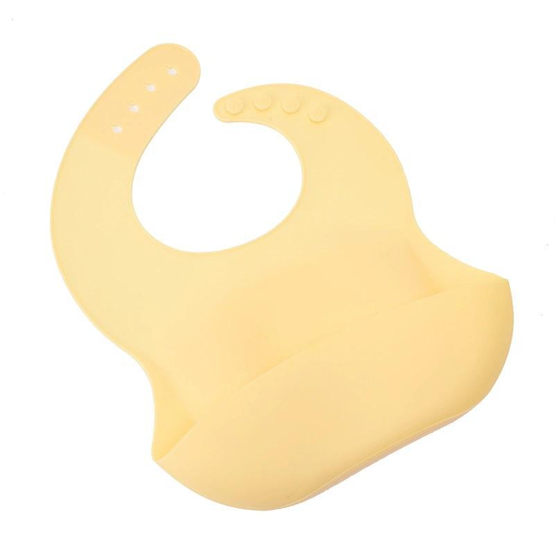 Waterproof Silicone Baby Bib with Food Pocket