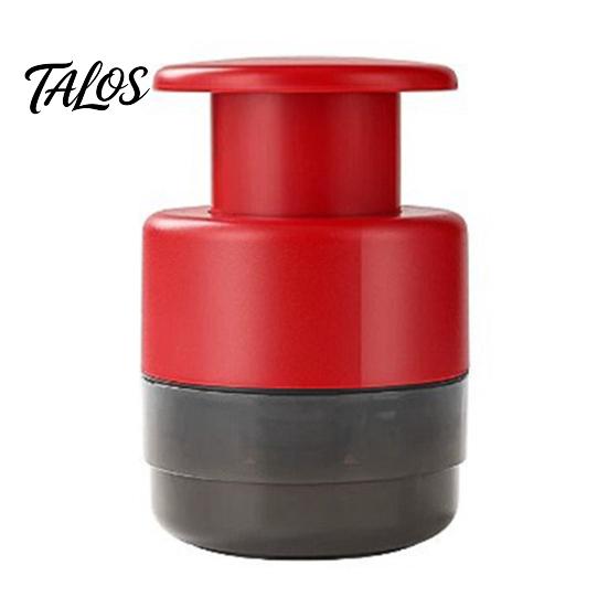 Non-toxic Food Storage Box 7 Hole Cherry Pitter, Multifunctional Fruit Coring Tool for Leak Proof Reusable Container Olive, Manual Press Remover,