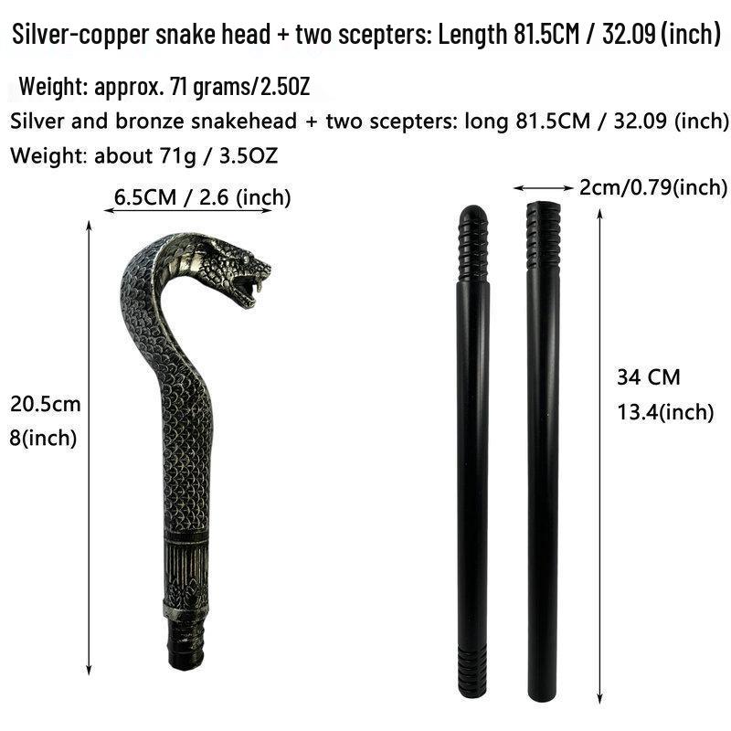 Cleopatra Pharaoh Headpiece: Snake Scepter & Hair Accessory Set for Party Performance