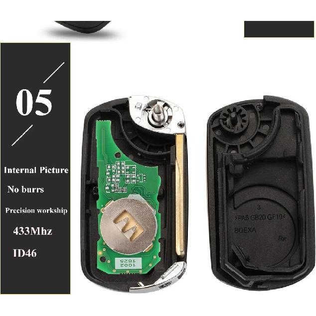 jingyuqin 315/433MHz ID46-PCF7941 Chip 3B Flip Remote Control Car Key Fob For RANGE ROVER Sport Land Rover Discovery 3 Full Key