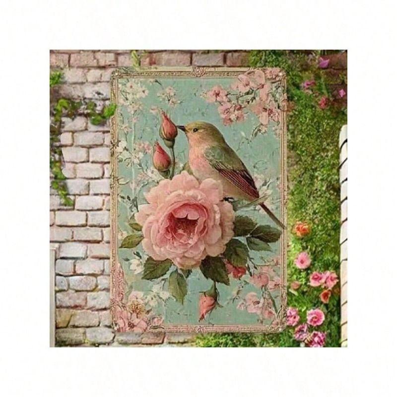 Retro Metal Tin Sign Farmhouse Wall Art Living Room Balcony Decor