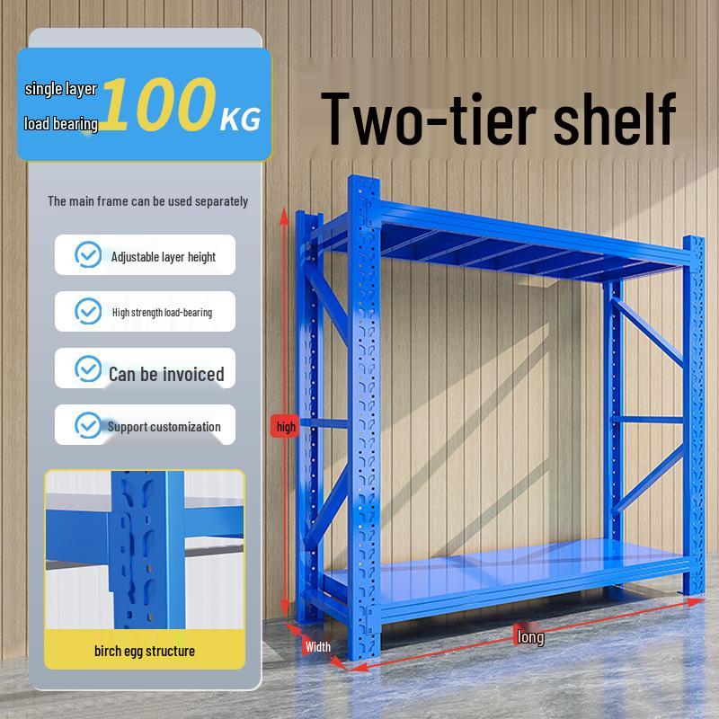 Heavy-duty Multi-layer Iron Storage Rack for Hardware and Goods