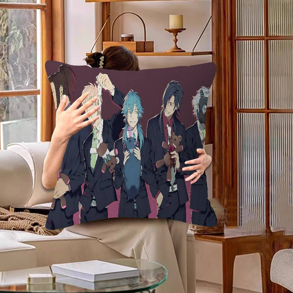 

BL Game Dramatical Murder Anime Cushion Cover Inches Farmhouse Decor Home Throw Pillow Covers For Couch Decorations 30cmx30cm