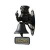 Middle Finger Muscle Dog Doorbell Vintage Puppy Welcome Door Bell Home Office Entrance Decorative Bell Pet Lover Gift
