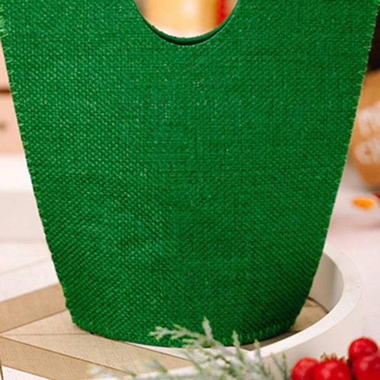 Christmas Gift Bags with Handles Santa Reindeer Snowman Holiday Tote Bag Thick Non-Woven Handbag Party Favor Bags for Kids Holiday Events