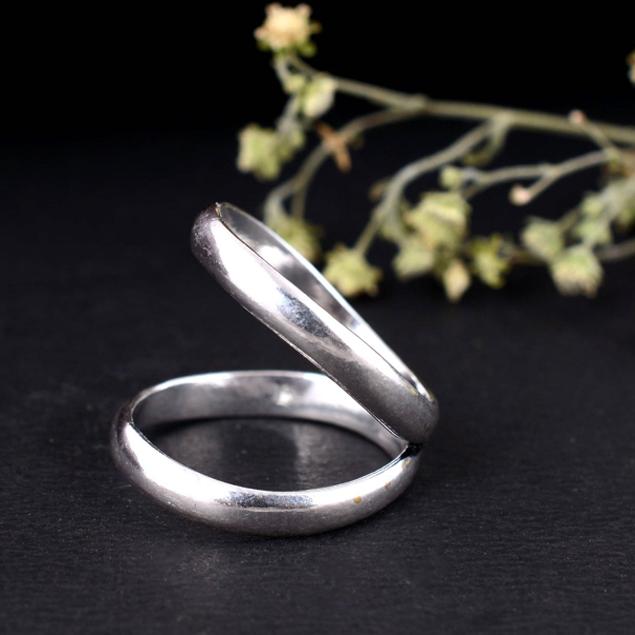 Full Finger Arthritis Splint Ring – Adjustable Silver Thumb Ring, Handmade Therapy Band, Joint Pain Relief Jewelry Gift