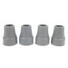 4 Pieces Cane Tips End, Rubber Crutch & Walker Tips & Leg Tips Caps Cover - Inner Diameter: 2.2 cm (0.86 inch) - Gray