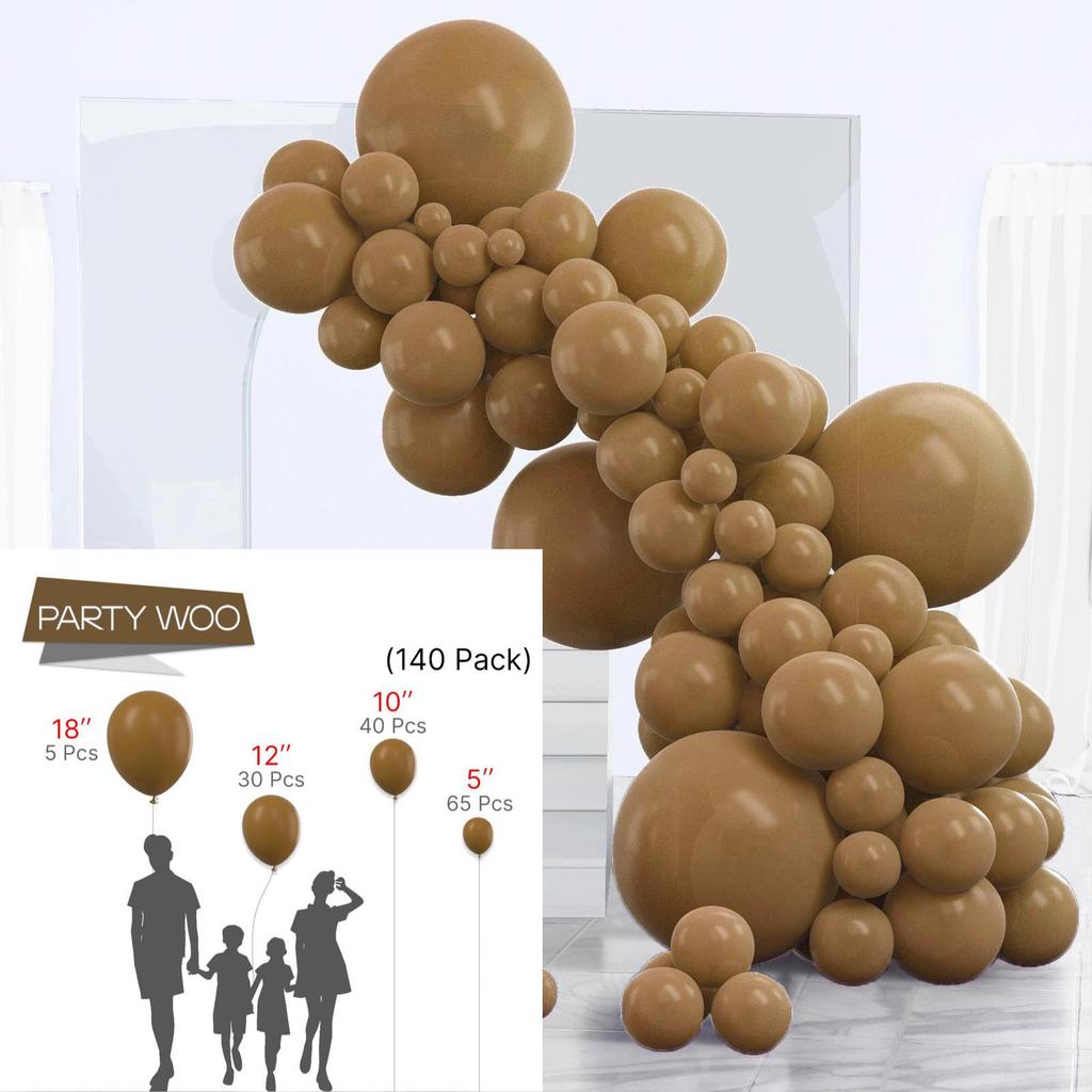Conjunto de Balões Macarons Matte e Metálicos para Decorações de Festa de Aniversário Multicena