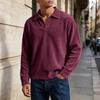 Men's Retro Corduroy Long Sleeve Shirt with Lapel Collar for Casual Everyday Wear