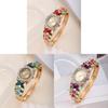 Korean Fashion Ladies Butterfly Flower Quartz Watch With Alloy Band For Casual Wear