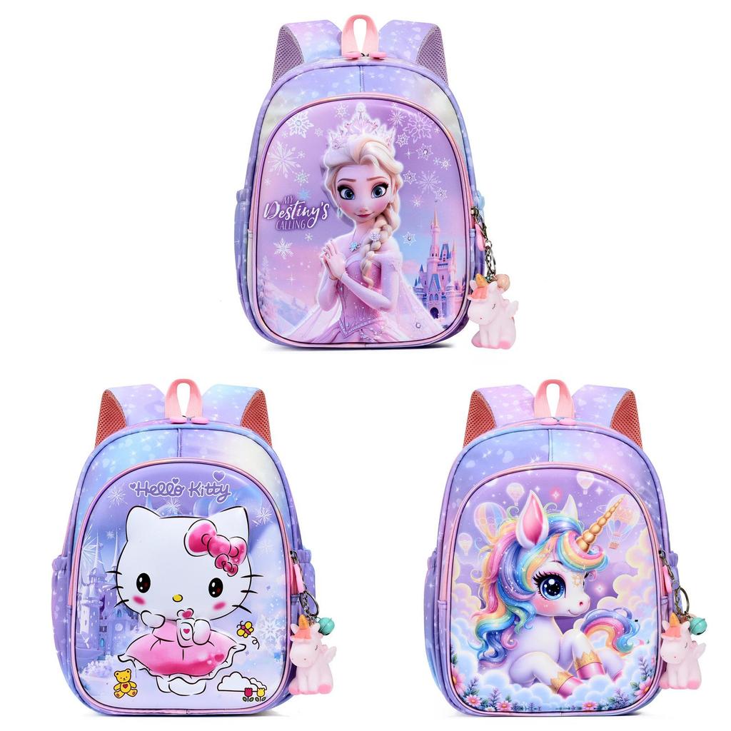 Kuromi Frozen Spider Man Childrens Cartoon Cute Backpack With Oxford Cloth Material For Kindergarten Kids