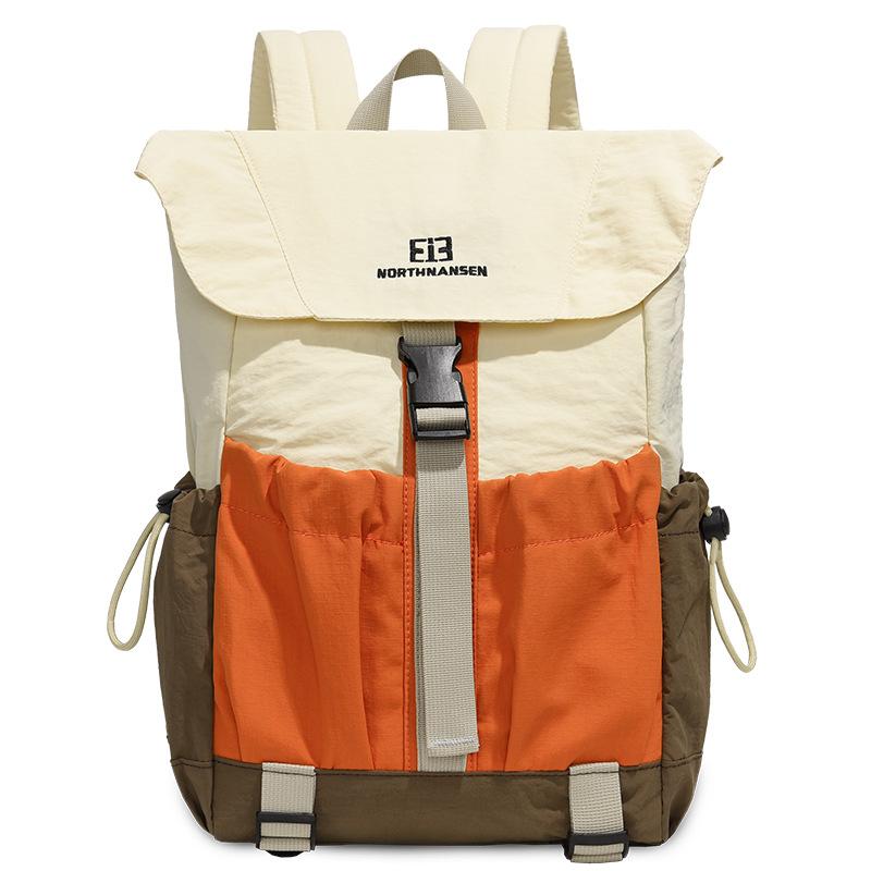 Outdoor Color Contrast Backpack Lightweight Sports Travel Bag Couple's Backpack Large Capacity Student Schoolbag