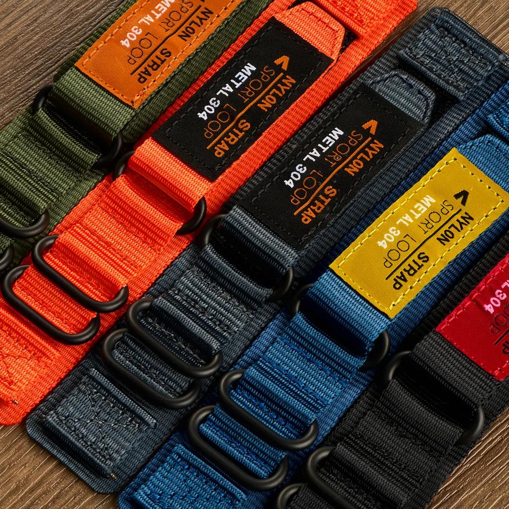 20mm 22mm Nylon Strap for Samsung Galaxy Watch 6 4 5 Pro Classic Gear S3 Active 2 44mm 40mm Correa Bracelet Huawei GT 4 3 2 Band