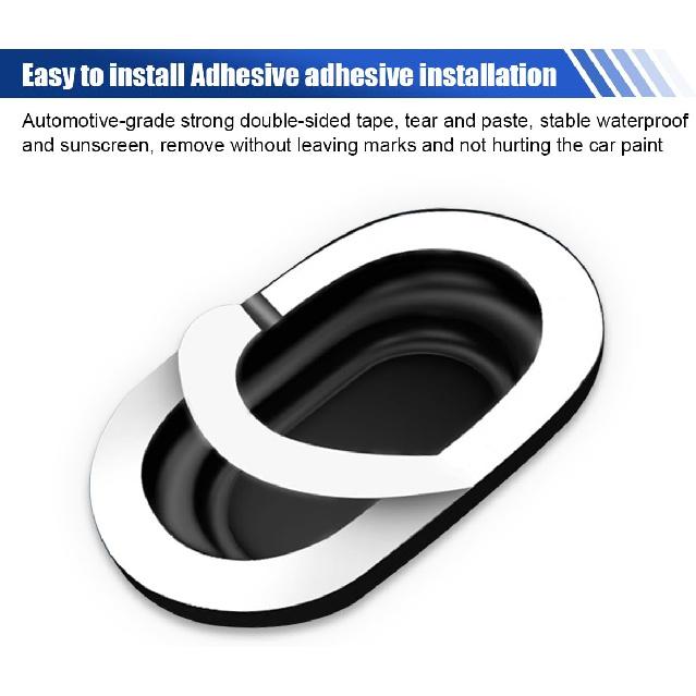 8PCS Car Door Shock Absorber- Silicone Anti-Collision Soundproof Crash Pad Car Door Slam Stopper- Self Adhesive Buffer Pad Auto Bumper Side Doors