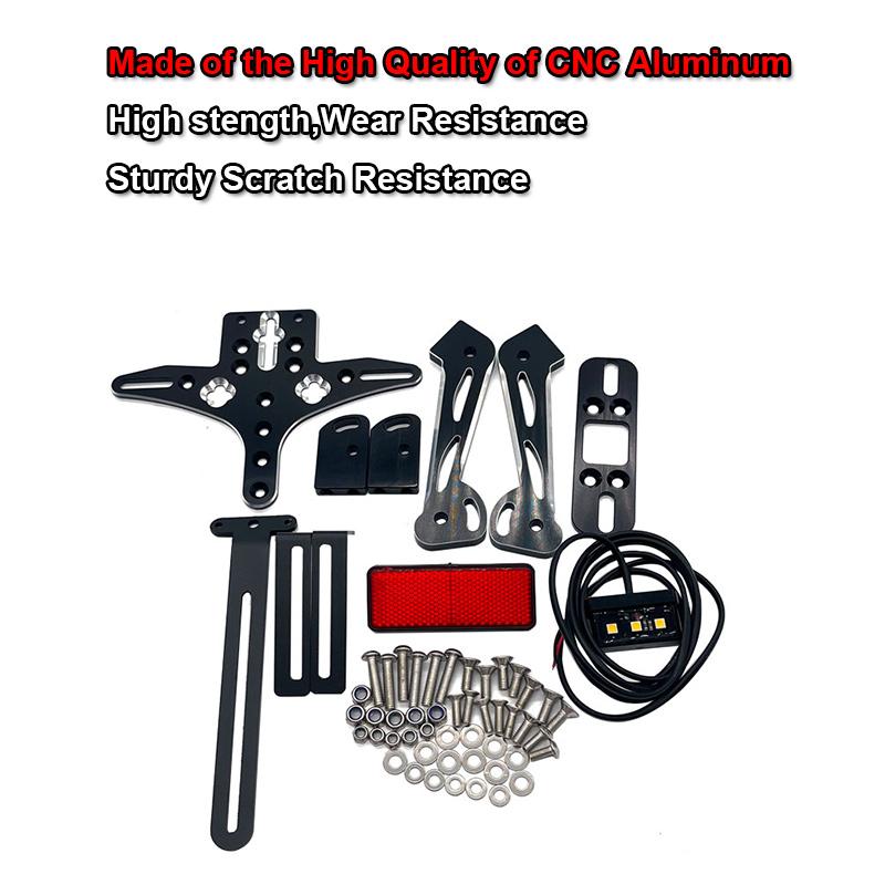 Fit For Yamaha MT-09 FZ-09 2014 2015 2016 MT09 FZ09 Mt09 Tracer 900 Motorcycle Adjustable License Plate Bracket Holder LED