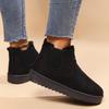 2025 Fleece-Lined Plus Size Women's Winter Slip-On Ankle Snow Boots